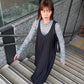Sleeveless Twill A-line Dress