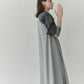 Sleeveless Twill A-line Dress