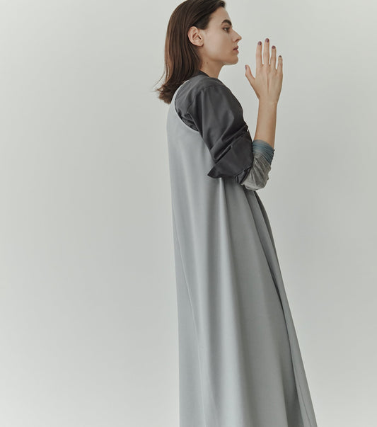 Sleeveless Twill A-line Dress