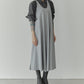 Sleeveless Twill A-line Dress