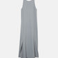 Sleeveless Twill A-line Dress