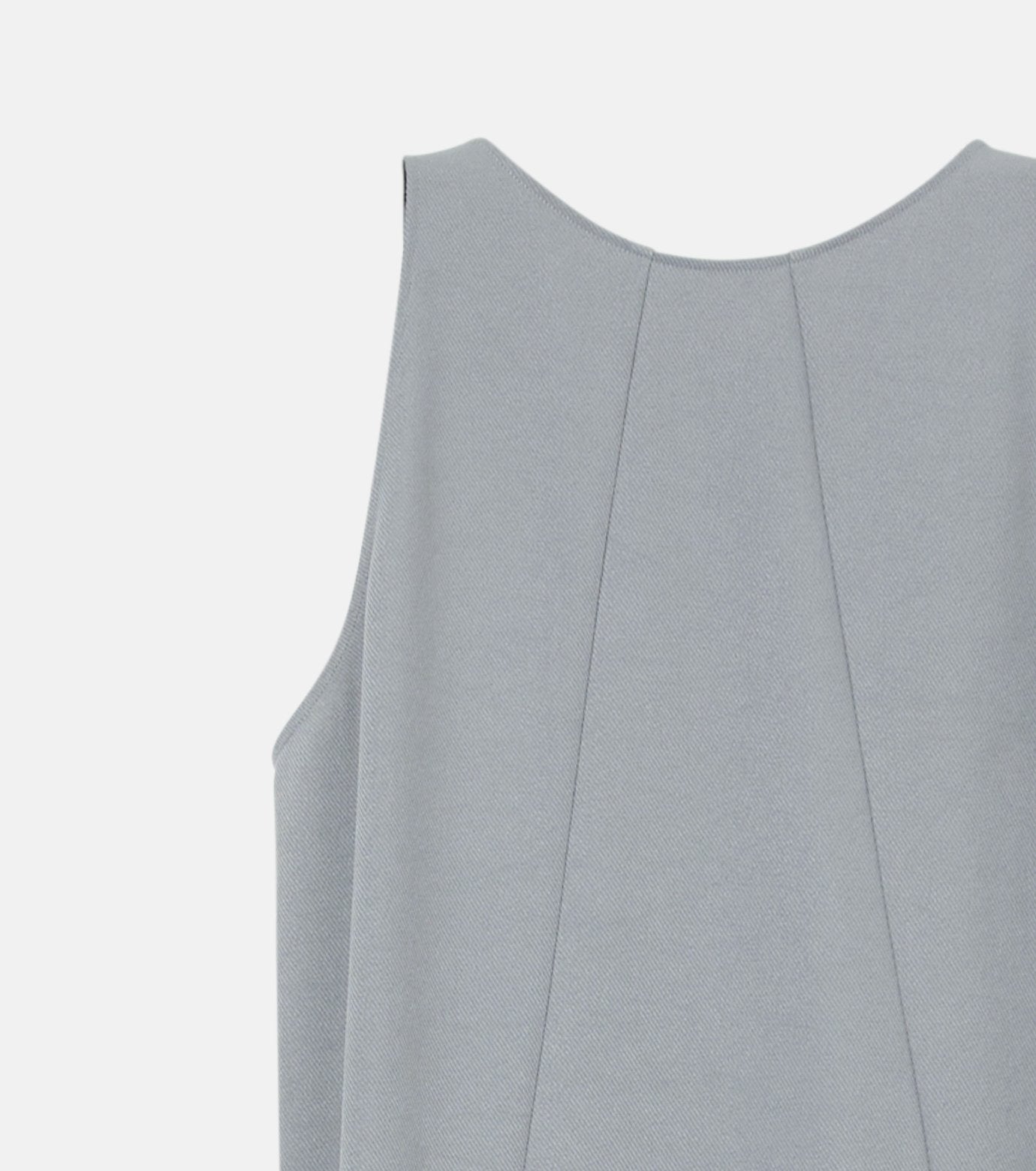 Sleeveless Twill A-line Dress