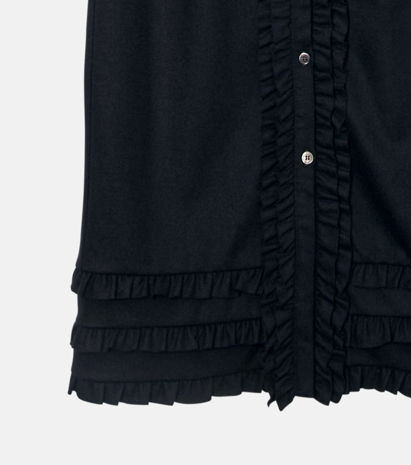 Jersey Shirt Dress w/Frilled Details