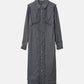 Jersey Shirt Dress w/Frilled Details