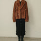 Jersey Shirt Dress w/Frilled Details