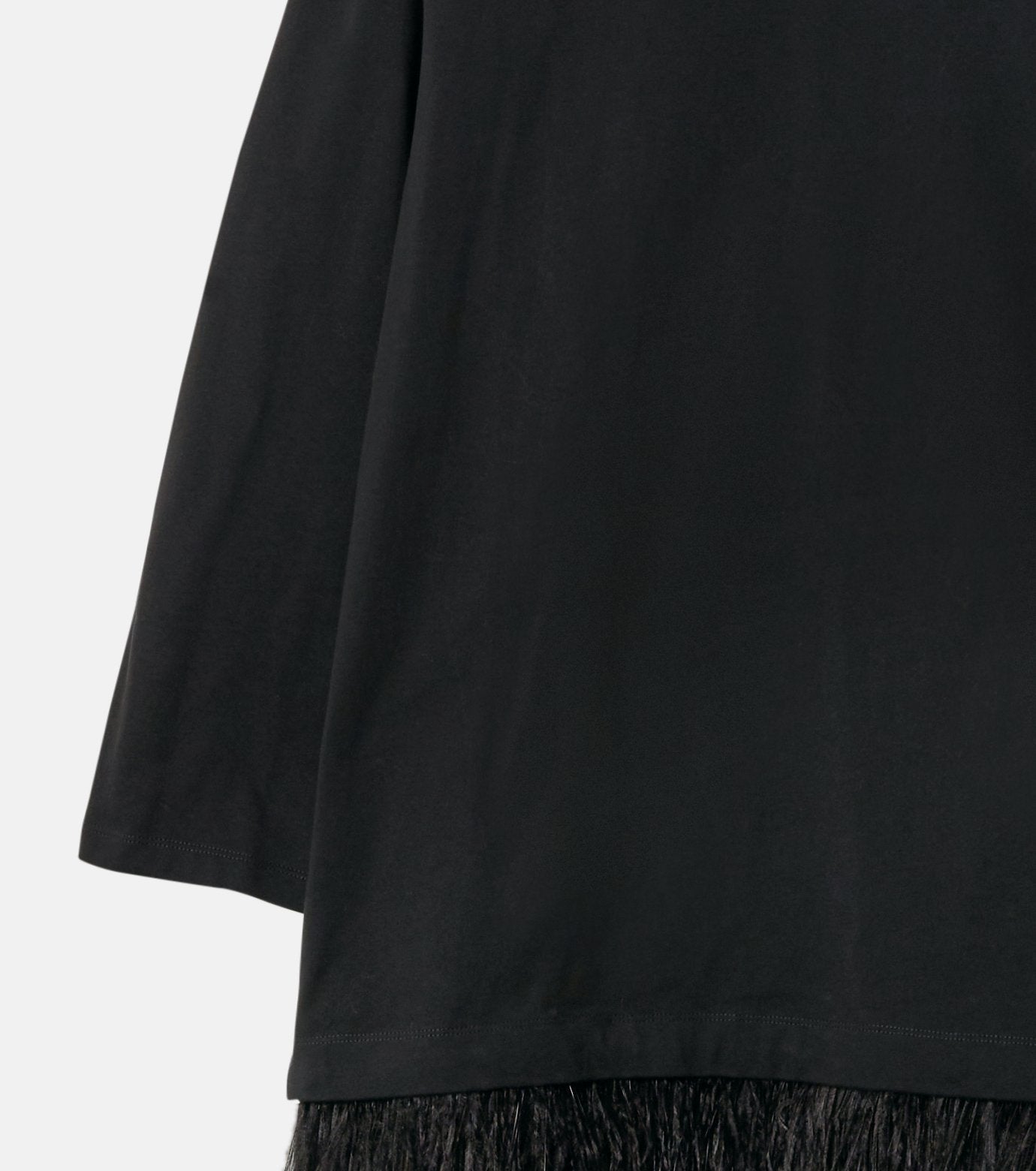 Jersey Dress w/Feather Hem