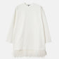 Jersey Dress w/Feather Hem