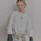 Jersey Dress w/Feather Hem