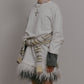 Jersey Dress w/Feather Hem