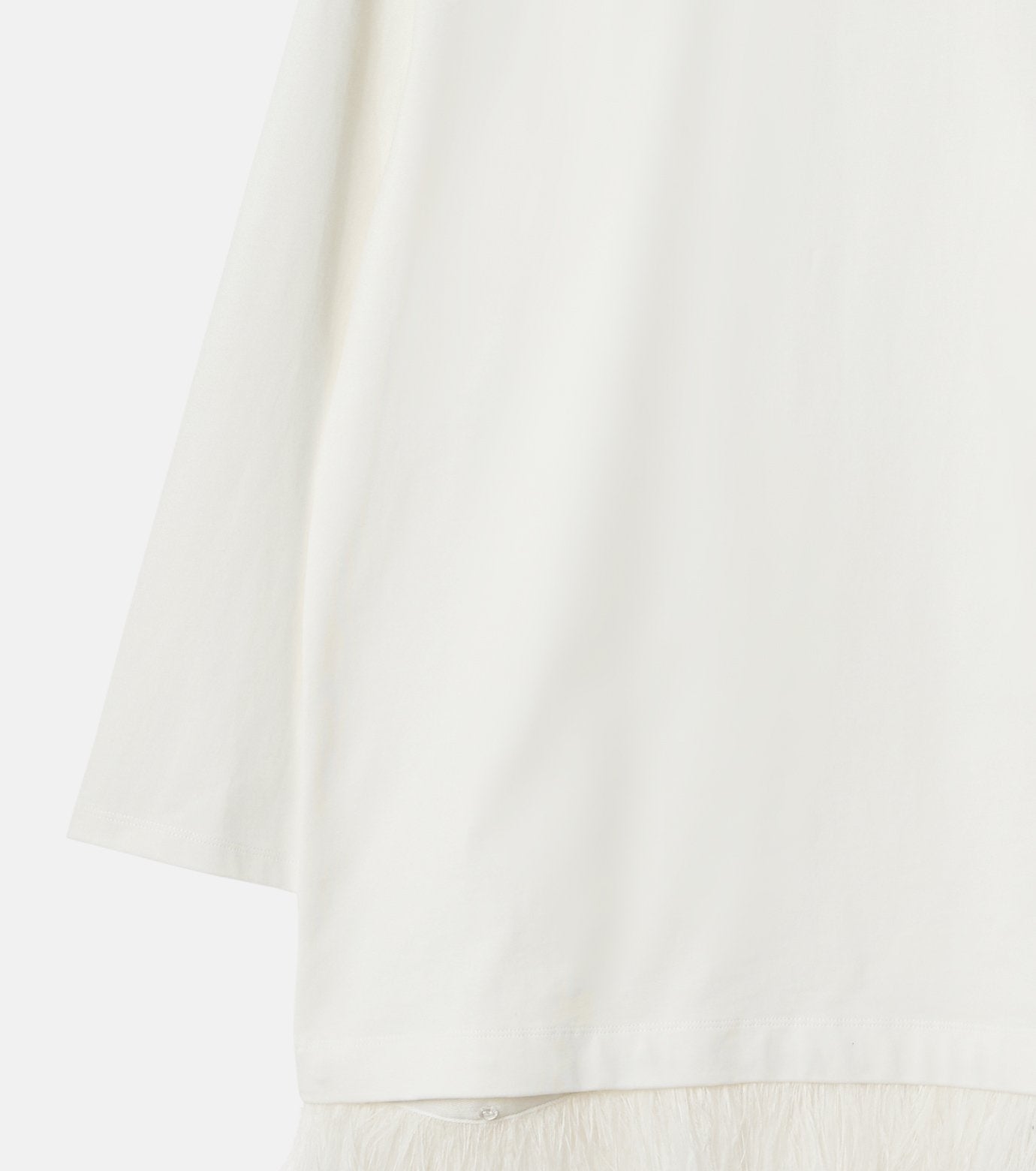 Jersey Dress w/Feather Hem