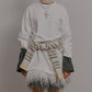 Jersey Dress w/Feather Hem