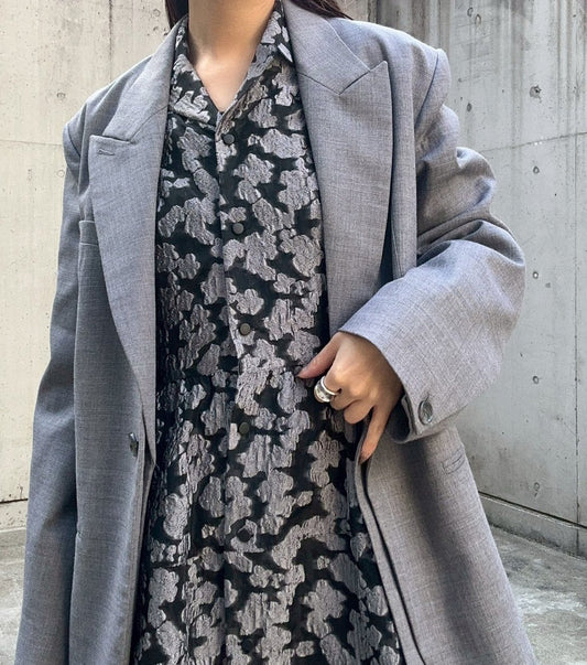 Classic Sheer Jacquard Dress