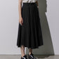 Taffeta Midi Skirt