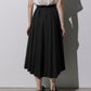 Taffeta Midi Skirt