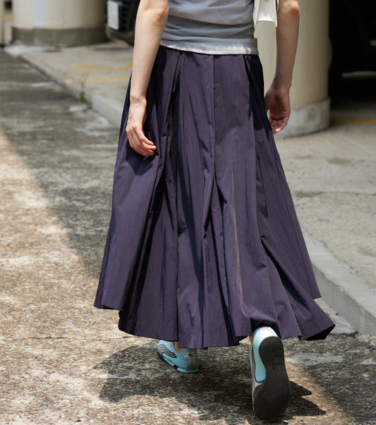 Taffeta Midi Skirt