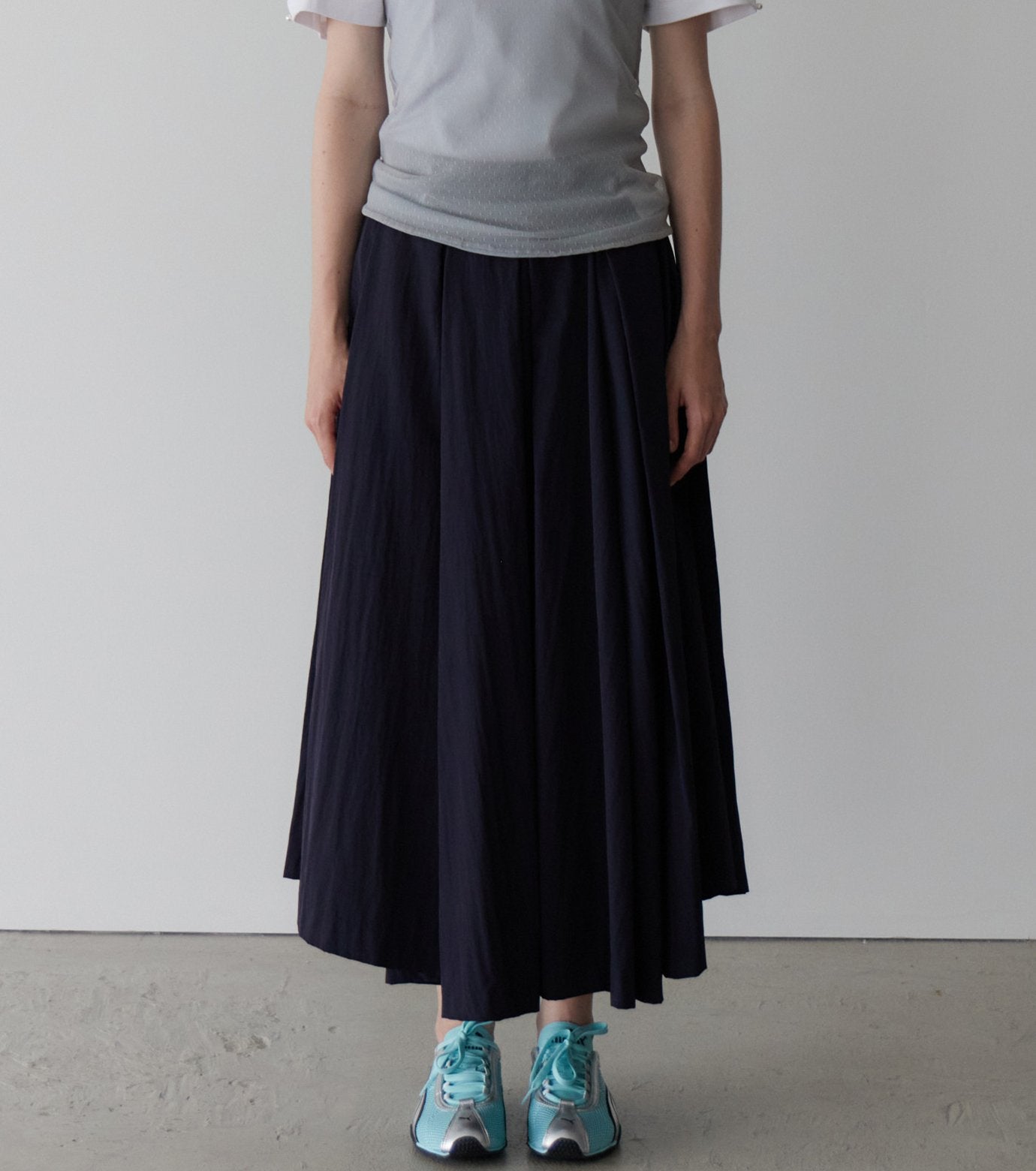 Taffeta Midi Skirt