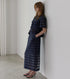 Jacquard Sheer Stripe Pencil Skirt