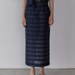 Jacquard Sheer Stripe Pencil Skirt
