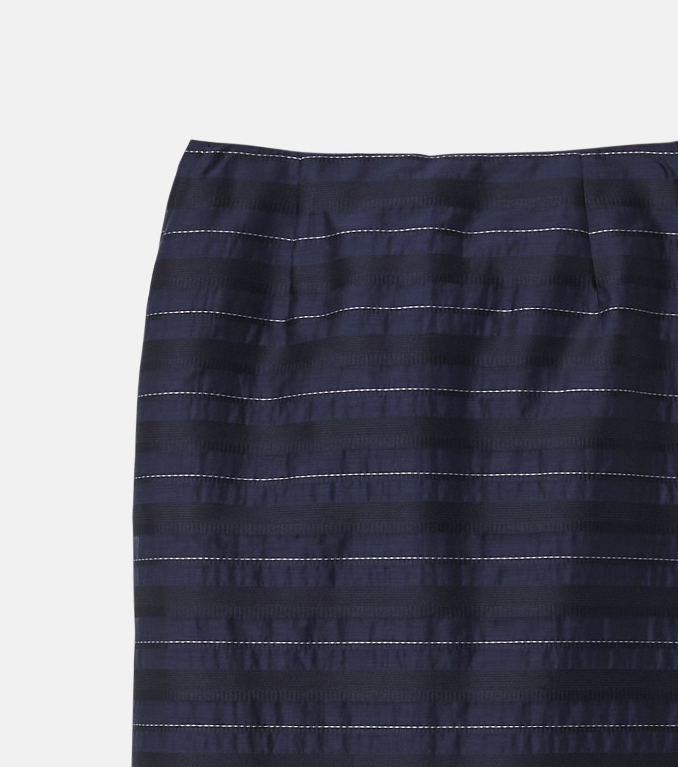 Jacquard Sheer Stripe Pencil Skirt