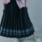 Pleated Skirt w/Multi-Striped Print