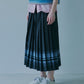 Pleated Skirt w/Multi-Striped Print