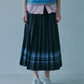 Pleated Skirt w/Multi-Striped Print