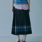 Pleated Skirt w/Multi-Striped Print