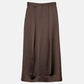 Tucked Satin Maxi Skirt