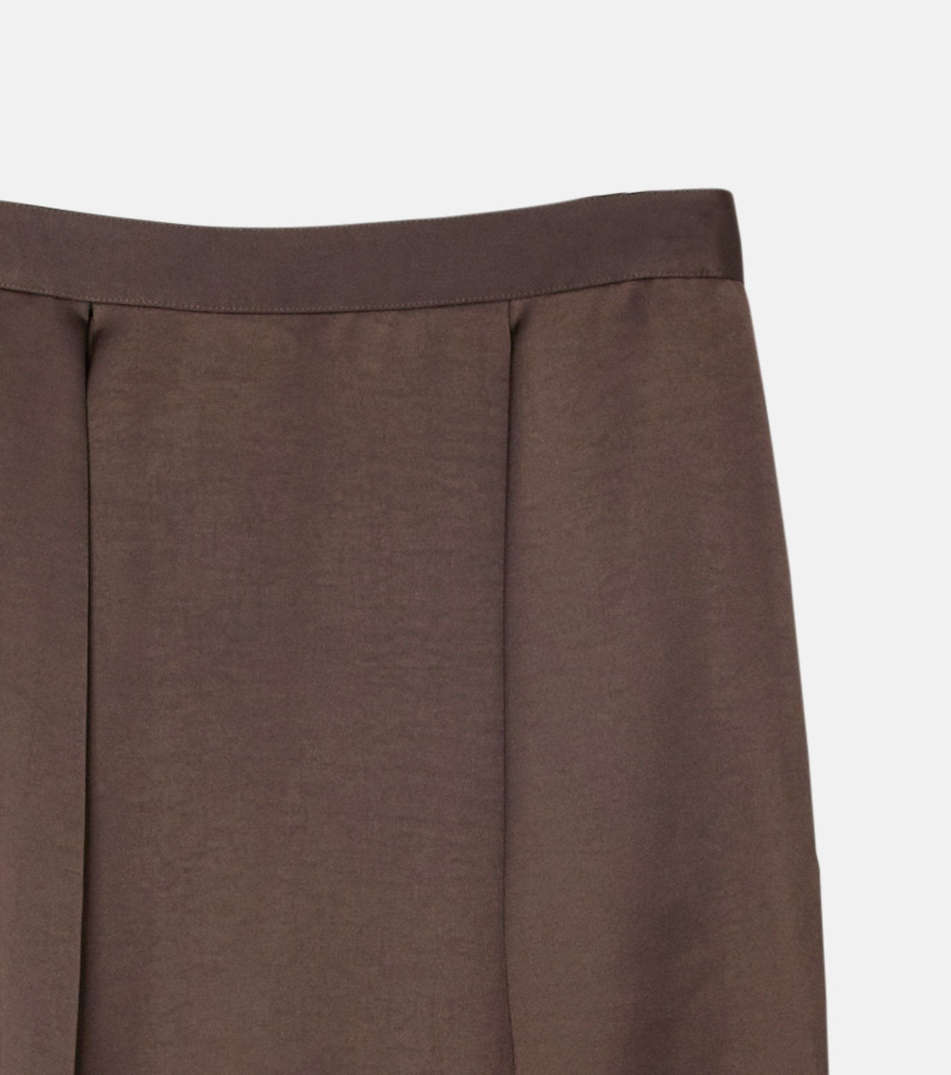 Tucked Satin Maxi Skirt