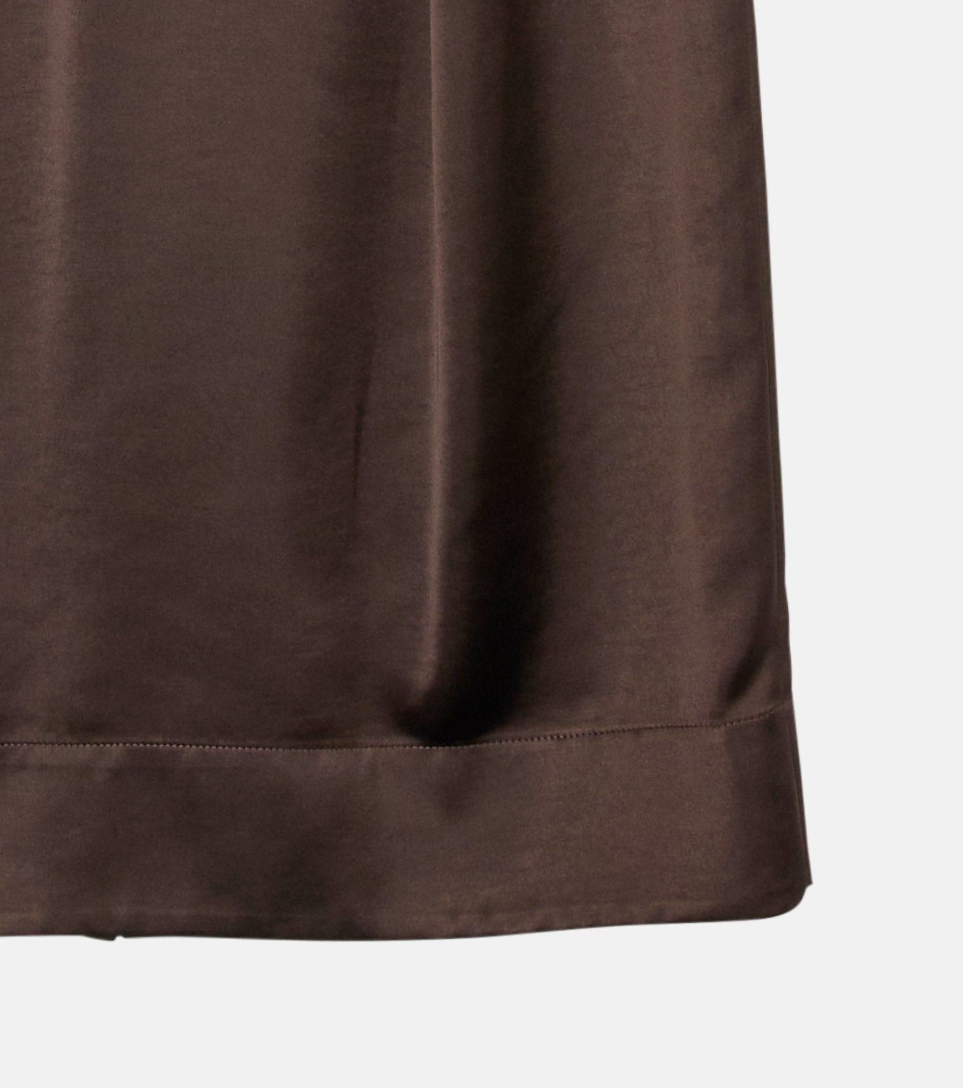 Tucked Satin Maxi Skirt