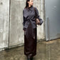Tucked Satin Maxi Skirt