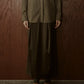 Tucked Satin Maxi Skirt