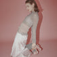 Tucked Satin Maxi Skirt