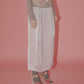 Tucked Satin Maxi Skirt