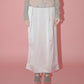 Tucked Satin Maxi Skirt