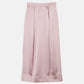Tucked Satin Maxi Skirt