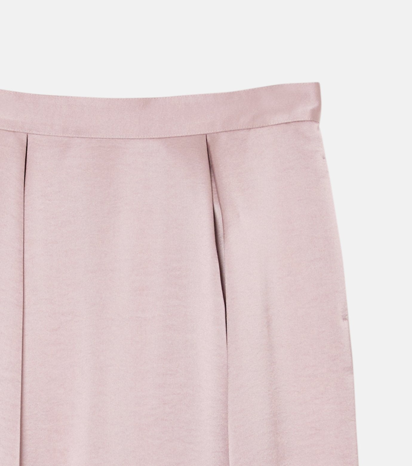 Tucked Satin Maxi Skirt