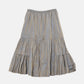 Taffeta Gathered Midi Skirt