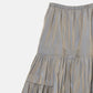 Taffeta Gathered Midi Skirt