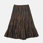 Taffeta Gathered Midi Skirt