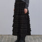Ruffle Midi Skirt