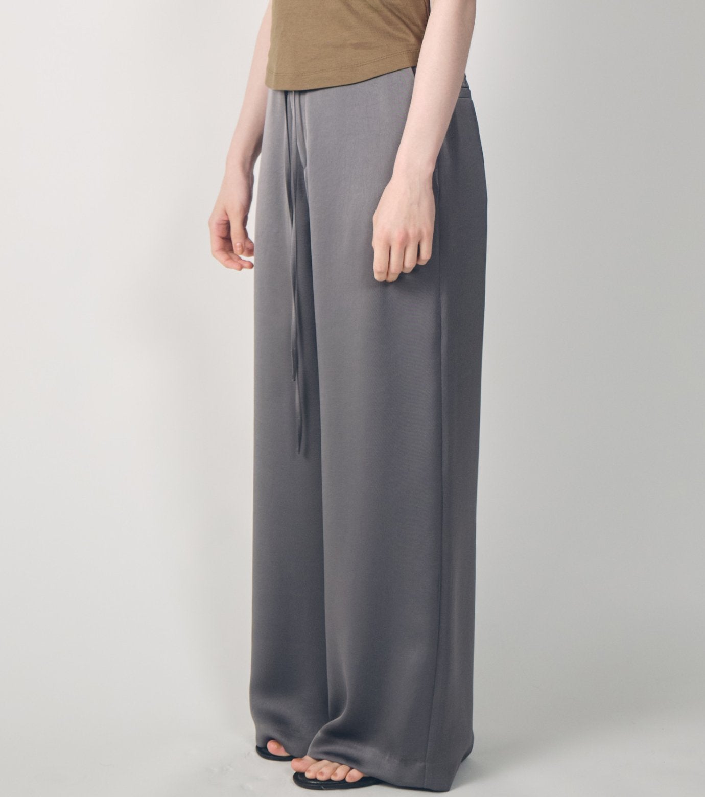 Satin Relax Fit Pants