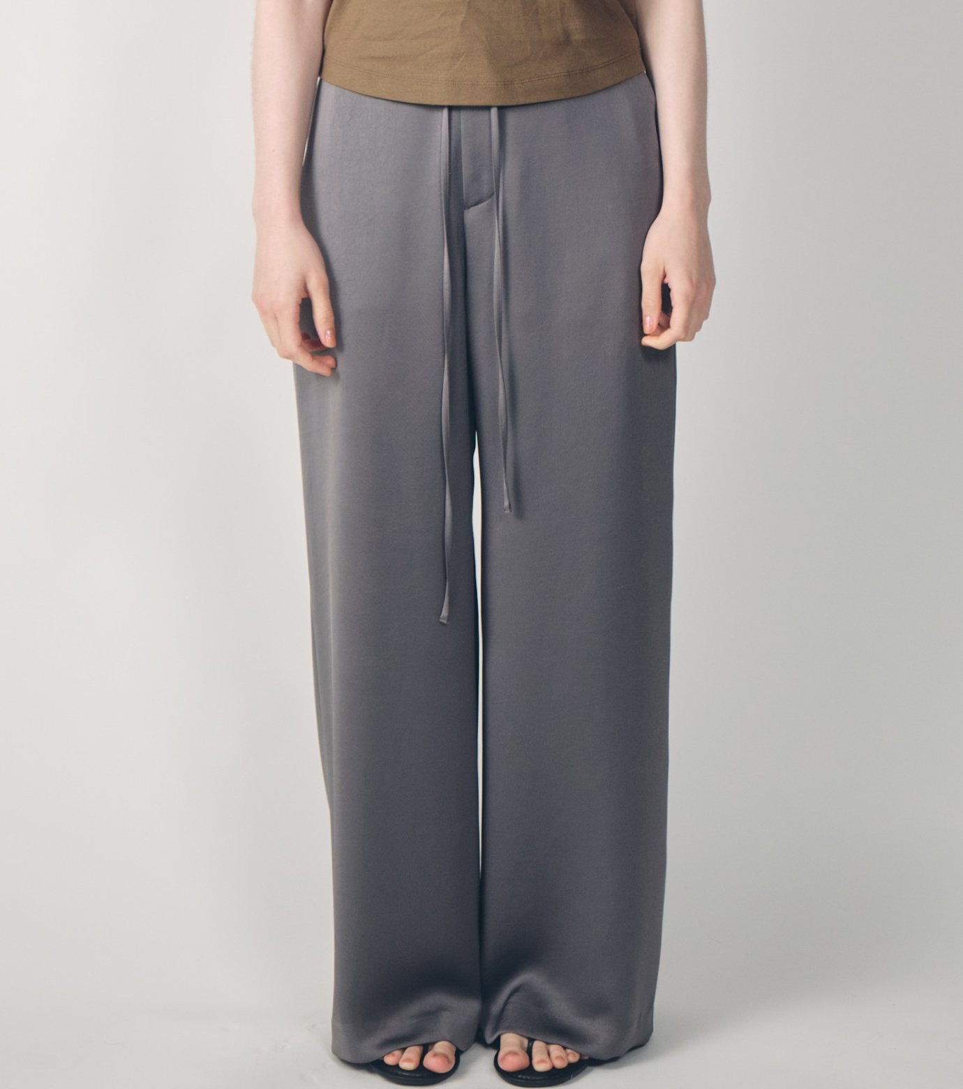 Satin Relax Fit Pants