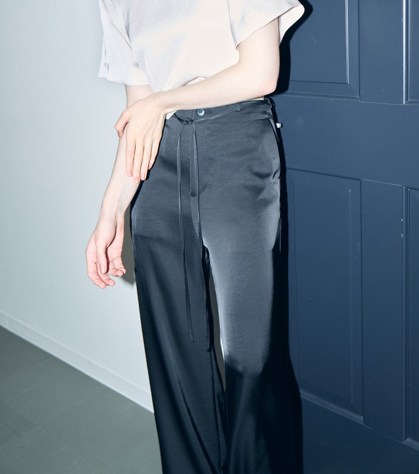 Satin Relax Fit Pants