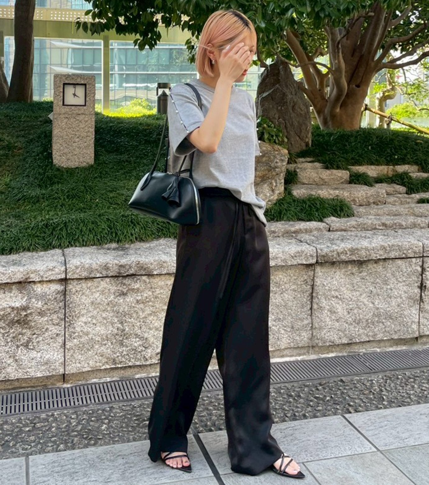 Satin Relax Fit Pants