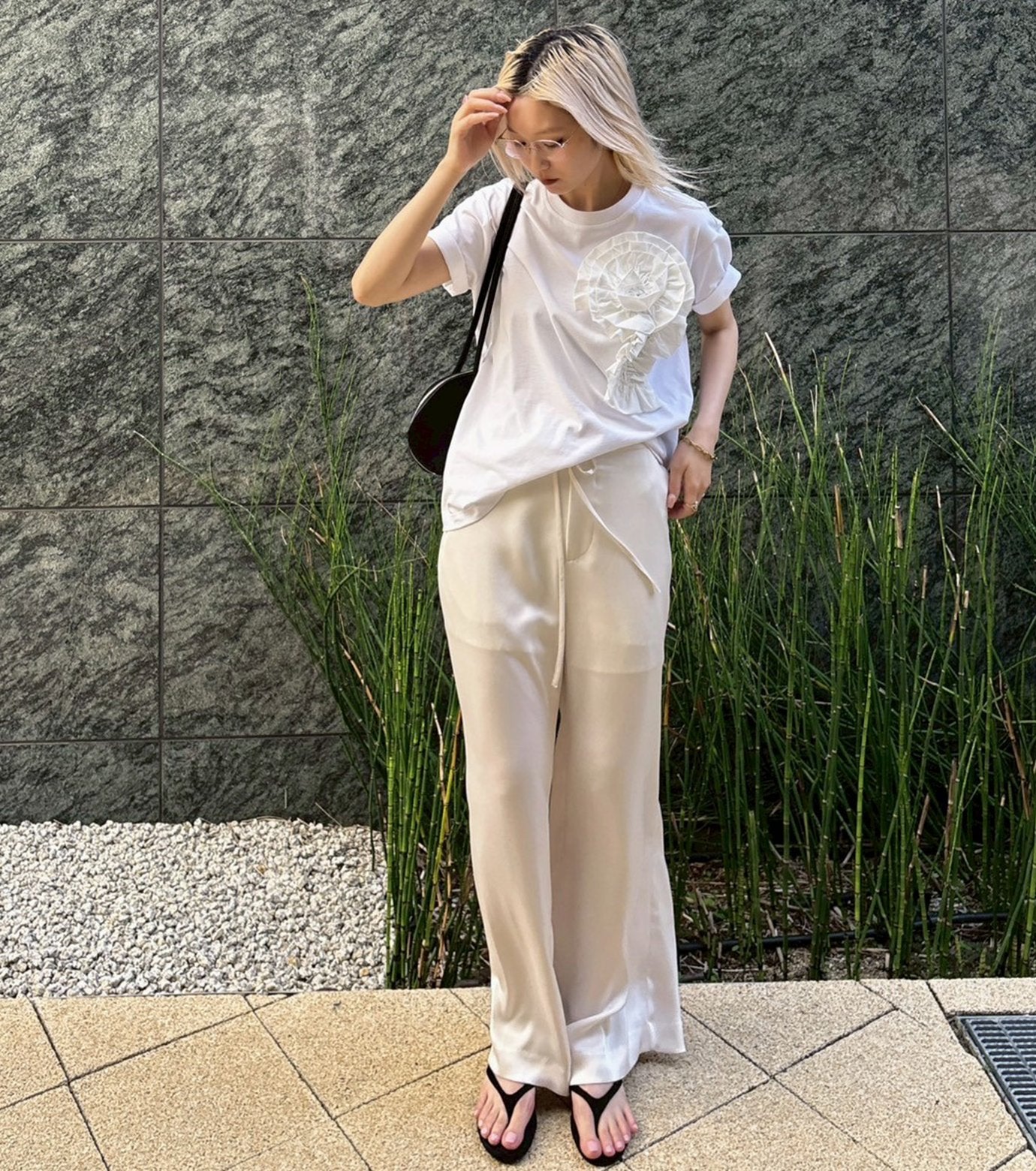 Satin Relax Fit Pants