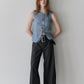 Relaxed Fit Trousers w/Wide Belt