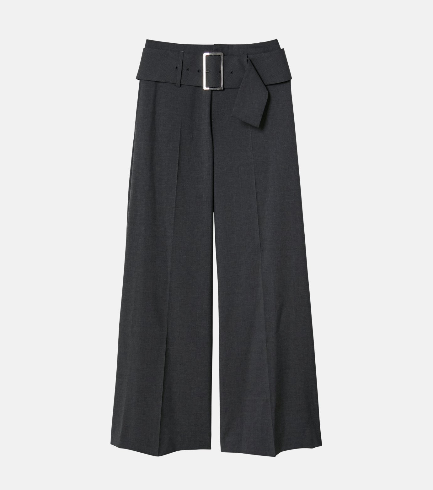 Relaxed Fit Trousers w/Wide Belt