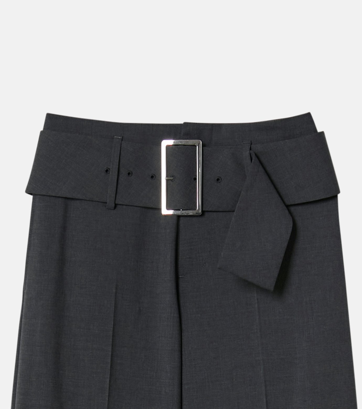 Relaxed Fit Trousers w/Wide Belt