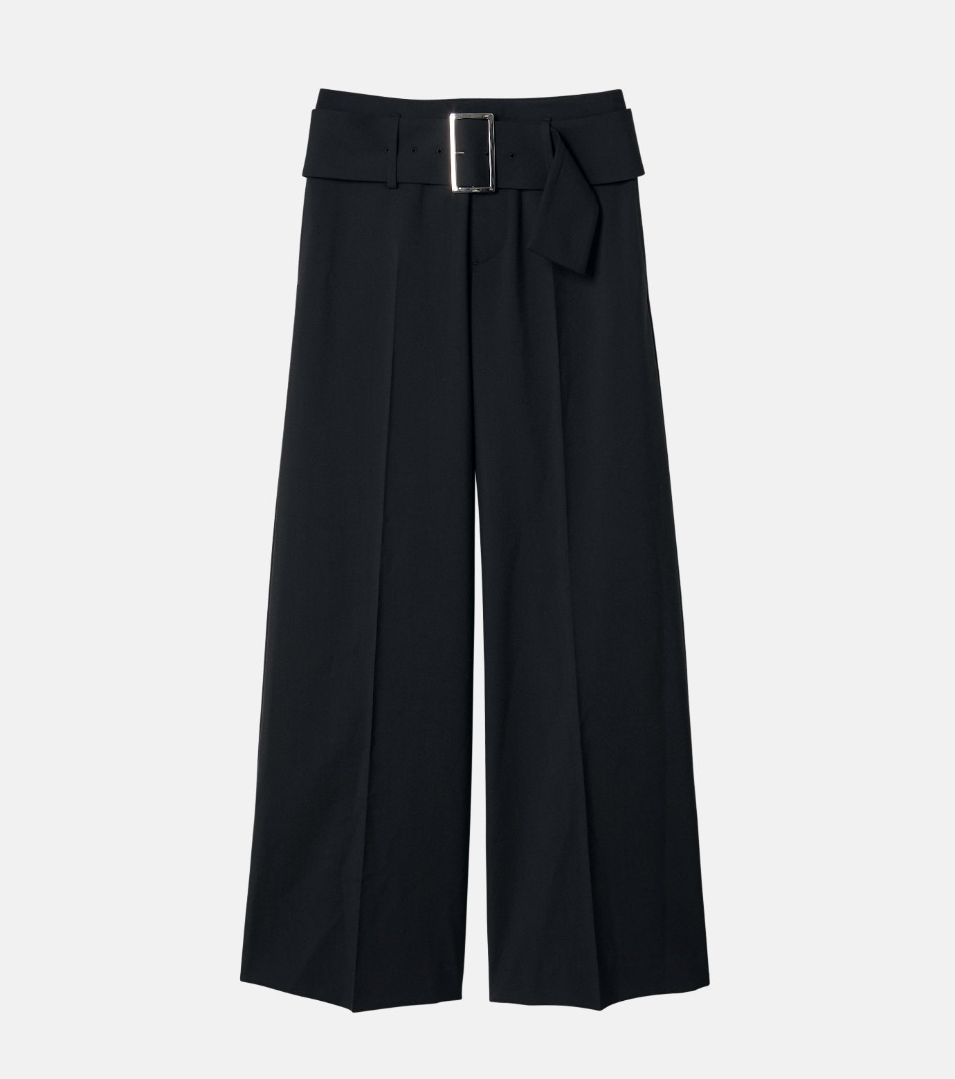 Relaxed Fit Trousers w/Wide Belt